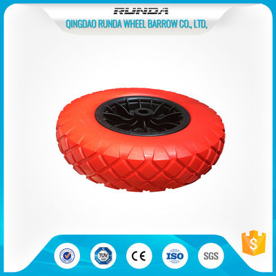 China Slip Resistant PU Foam Wheel 16mm Inner Hole , Polyurethane Wheels With Bearings  supplier