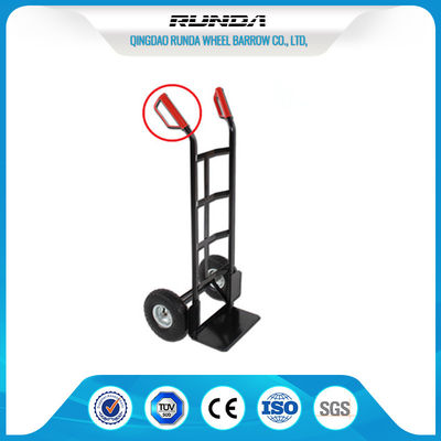 China Tranfering Goods Hand Truck Dolly Dual Air Wheels Black Color 400lb Capacity supplier