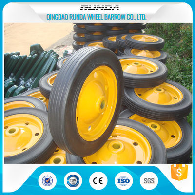 China Lightweight Solid Rubber Wheels Steel Rim 150kg Loading Fits Wheelbarrow Wb3800 supplier