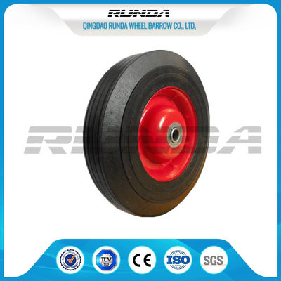 China Farm Wagon Solid Rubber Wheels , Metal Rim Solid Rubber Tires For Wheelbarrows supplier