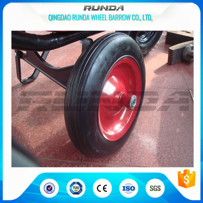 China Centered Hub Heavy Duty Pneumatic Wheels 14&quot;X4&quot; Ball Bearing For Air Compressor supplier