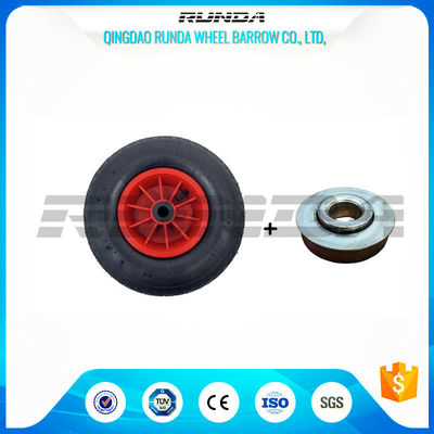 China PP Rim Heavy Duty Rubber Wheels 14&quot;X3.50-8 Bush Bearing Bent Valve Light Pulling supplier