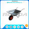 Light Weight Garden Wheel Cart Galvanized Steel Rubber Wheel 80kg Weight Capacity supplier