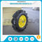 16inches Heavy Duty Rubber Wheels Yellow Color Lug Pattern Enamel Finish 6PR supplier