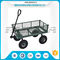 Steel Mesh 4 Wheel Garden Cart  Load Capacity 150-300kg Powder Coated Finish supplier
