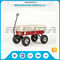 Light Duty Garden Mesh Cart 21kg , Red Color Steel Garden Wagon 10inches Wheel supplier
