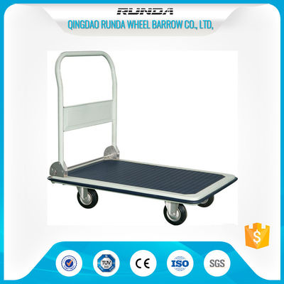 China Foldable Platform Hand Truck PH300 300kgs Load Capacity Blue Color 4 Wheels supplier