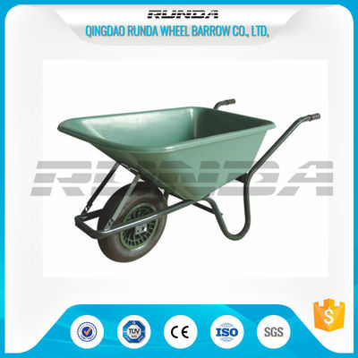 China PP Tray Heavy Duty Wheelbarrow , 85L County Clipper Wheelbarrow For Grass Storage supplier