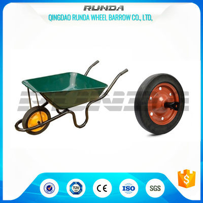 China Solid Wheel 13&quot;X3&quot; Home Hardware Wheelbarrow 100kg Load Wide Stance Legs supplier