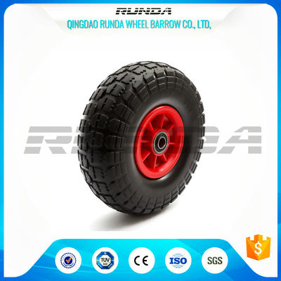China No Floor Damage Foam Filled Tires 3.50-4 Cold Resistan PP Rim 55mm Hub Length supplier