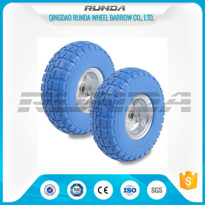 China Galvanized Color PU Foam Wheel Shock Proof Smooth Bearings 1.1mm Rim Thickness supplier