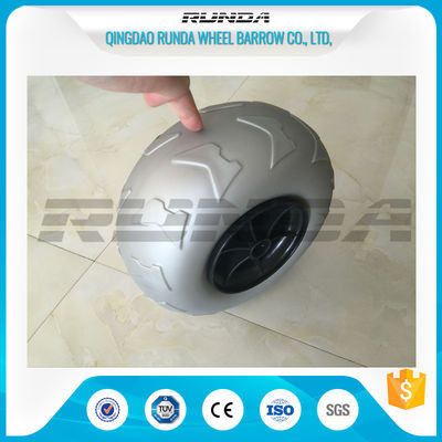 China 9 Inch Pneumatic Rubber Wheels PP Rim , Balloon Hand Truck Wheels Without Bearing supplier