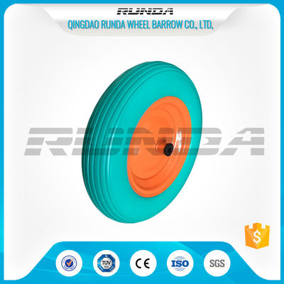 China Enviromental Materials PU Foam Wheel , TUV Polyurethane Wheels With Bearings  supplier