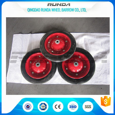 China Narual Solid Rubber Wheels , Bush Bearing Solid Rubber Wheelbarrow Tires TUV supplier