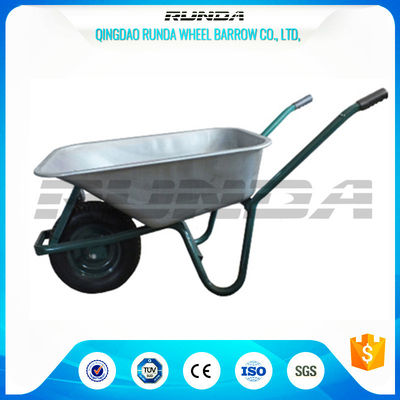 China Tubular Steel Axle Heavy Duty Galvanised Wheelbarrow 5CBF Sand Capacity Wb6414t supplier