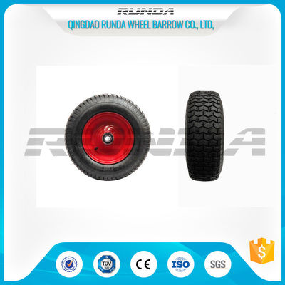 China Pneumatic Heavy Duty Rubber Wheels 16&quot; , Replacement Trolley Wheels Anti Skidding supplier