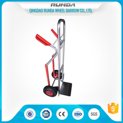 China Solid Hand Truck Dolly Four Tires , Steel Heavy Duty Hand Truck 10x3.00-4 Wheel supplier