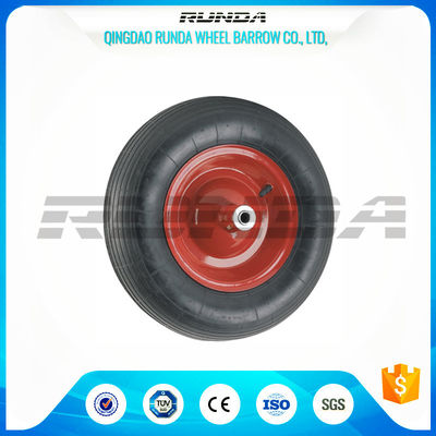 China Abrasion Resistant Heavy Duty Rubber Wheels , 4PR Heavy Duty Wheels For Trolleys  supplier