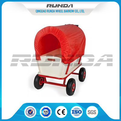 China Long Durability Heavy Duty Carts Wagons 16.5kg Steady Frame Air Rubber Wheel supplier