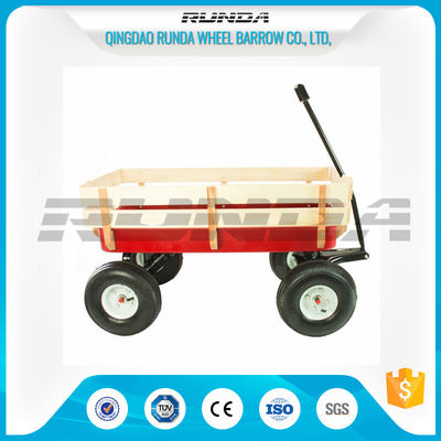 China Various Colors Garden Utility Cart Wagon Steel Mesh Bed 150kg  Load Capacity supplier