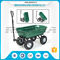 Green Color Garden Dump Wagon Plastic Material Tray Load Capacity 150kg supplier