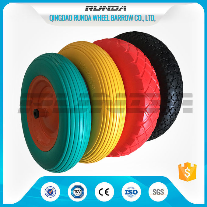 Enviromental Materials PU Foam Wheel , TUV Polyurethane Wheels With Bearings 